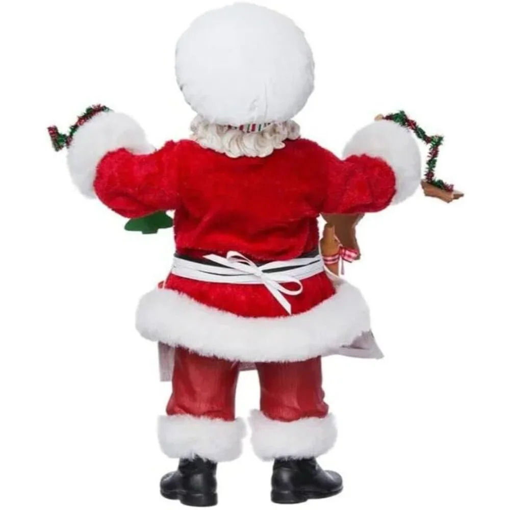 Kurt Adler 12-Inch Chef Santa Figurine - Colorful Holiday Décor for Christmas